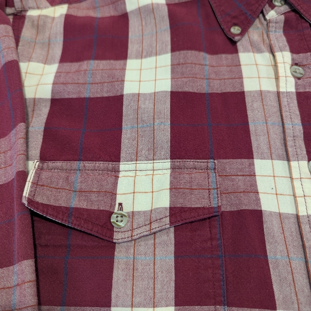 Vintage Wrangler Plaid Cotton Western Shirt - Picture 6 of 8